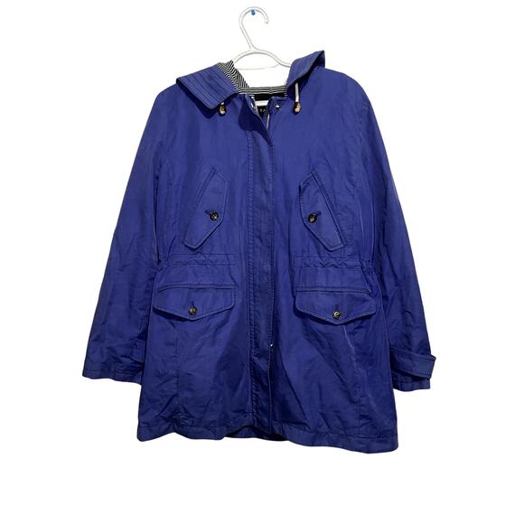 Talbots blue spring coat womens 12 outdoors casual warm classic - Picture 1 of 7